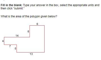 Need what is the area of the polygon?