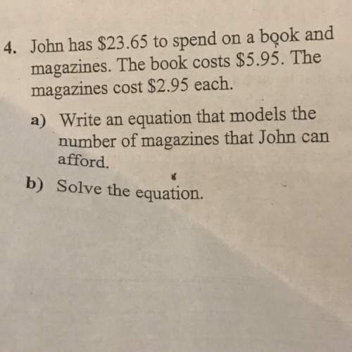 John has $23.65 spend on a book and magazines. the book costs $5.95z the magazines cost $2.95 each.