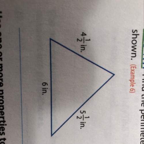 Find the perimeter of the triangle shown