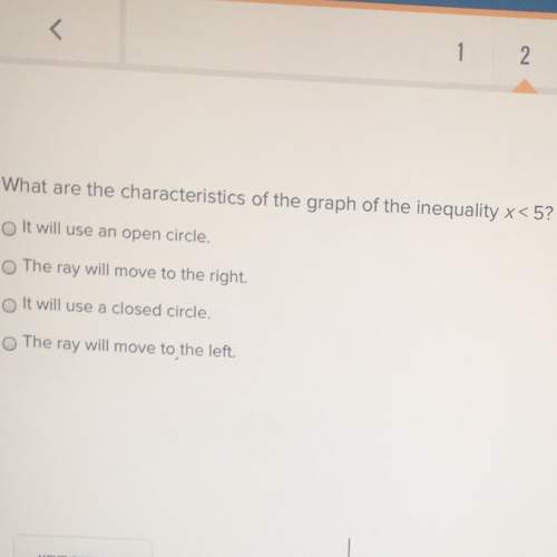 What are the characteristics of the graph of the inequality x &lt; 5?