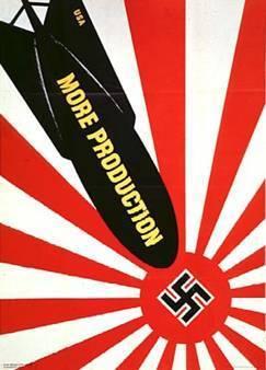 What is the most accurate summary of this poster from world war ii? a) japan and germany cannot be