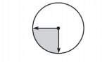 What fraction of the circle does the shaded angle represent? ?