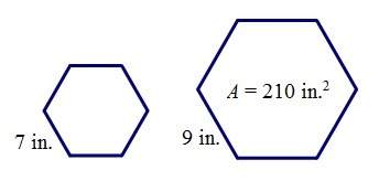 The diagram shows corresponding lengths in two similar figures. find the ratio of the areas of the t