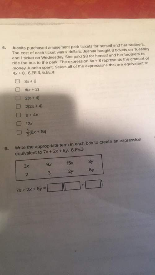 Hi, i'm doing a math project and need on these problems ( you can just put #4 for question 4 and #5
