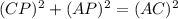 (CP)^{2}+(AP)^{2}=(AC)^{2}