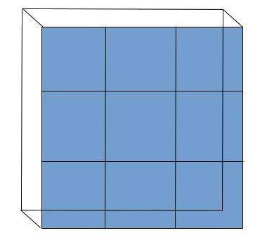 Rectangular solid that is 6-cm-by-6 cm-by-6 cm is painted on all six faces. then the solid is cut in