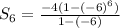 S_6=\frac{-4(1-(-6)^6)}{1-(-6)}