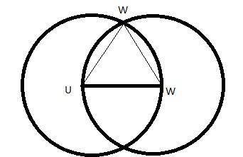 What are the steps for using a compass and straightedge to construct an equilateral triangle?  drag
