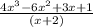 \frac{4x^3-6x^2+3x+1}{(x+2)}