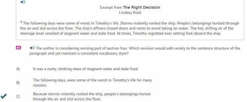 The following days were some of worst in timothy's life. storms violently rocked the ship. people's