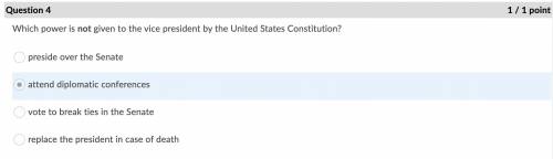 Which power is not given to the vice president by the united states constitution?  a. replace the pr