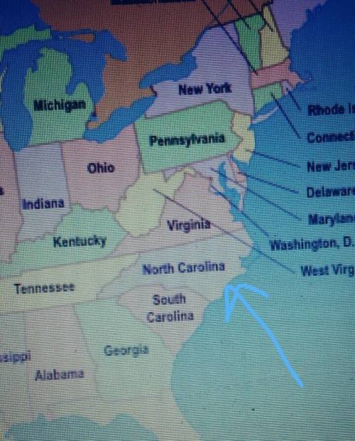 Where is north carolina located on the map