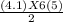 \frac{(4.1)X6(5)}{2}