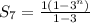 S_7=\frac{1(1-3^n)}{1-3}
