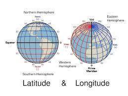 When reading a map, explain where you would find latitude and longitude