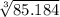 \sqrt[3]{85.184}