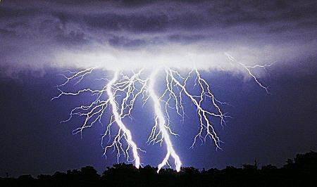 Lightening is an example of what type of matter?