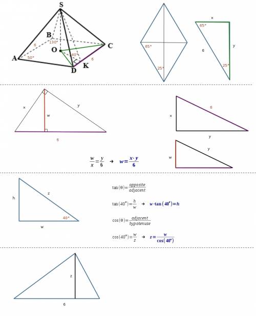 Try this, i forget absolutely everything about rhombuses.  for all the , shouldn't be too hard