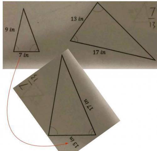 What is the correct proportion for corresponding sides?  (last question)