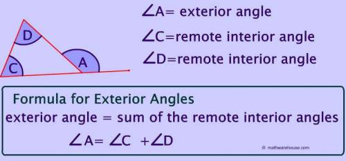 Which of the following are remote interior angles?