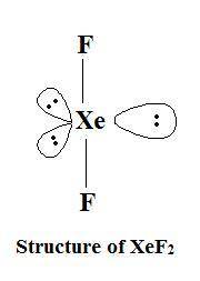6. in the lewis structure of xef2, how many lone pairs are around the central atom?  a. 3 b.4 c. 5 d