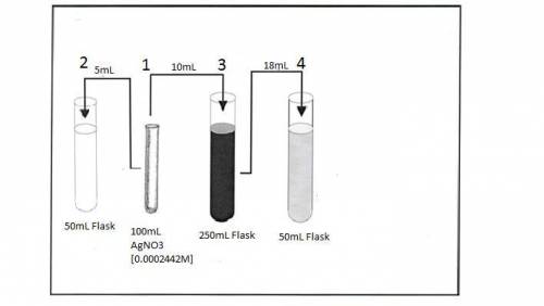 Astudent obtains 100 ml of a 0.0002442 m solution of agno 3 (silver nitrate). he labels this soluti