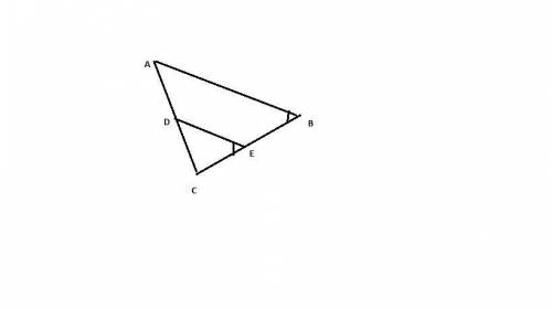 Read the proof. given:  ab ∥ de prove:  △acb ~ △dce we are given ab ∥ de. because the lines are para