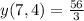 y(7,4)=\frac{56}{3}