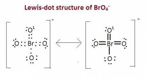 Draw the best lewis structure for bro4- and determine the formal charge on bromine