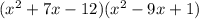 (x^2+7x-12)(x^2-9x+1)