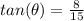 tan(\theta)=\frac{8}{15}