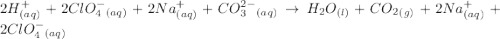 2H^+_{(aq)}+2ClO_4^-_{(aq)}+2Na^+_{(aq)}+CO_3^{2-}_{(aq)}\rightarrow H_2O_{(l)}+CO_2_{(g)}+2Na^+_{(aq)}+2ClO_4^{-}_{(aq)}