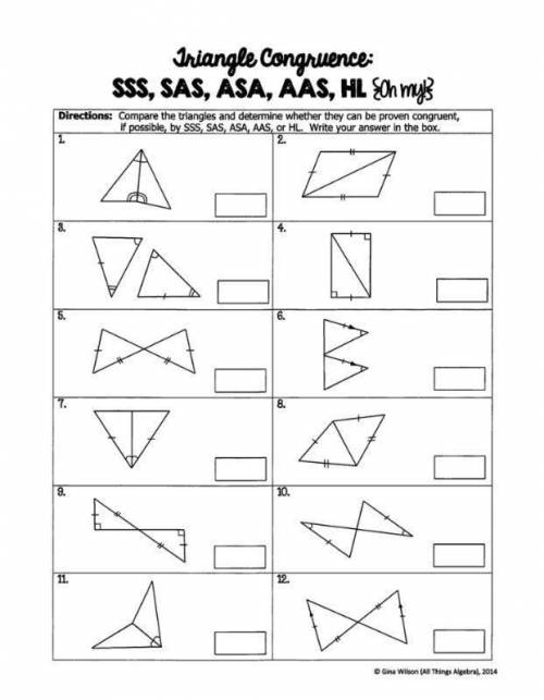 unit 4 homework 5 proving triangles congruent sss and sas