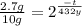 \frac{2.7g}{10g}=2^{\frac{-t}{432y}}
