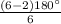 \frac{(6-2){\timeS}180^{\circ}}{6}