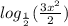 log_{\frac{1}{2}}(\frac{3x^2}{2})