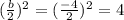 (\frac{b}{2})^2=(\frac{-4}{2})^2=4