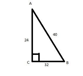 Find the exact values of sin a and cos a. write fractions in lowest terms. a right triangle abc is s
