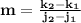 \mathbf{m = \frac{k_2 - k_1}{j_2 - j_1}}