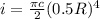 i = \frac{\pi c}{2}(0.5 R)^4