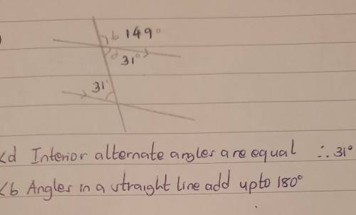 Calculate the size of each of the unknown angles marked on the following diagrams.