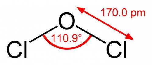 Oxygen dichloride (ocl2) 3d structure