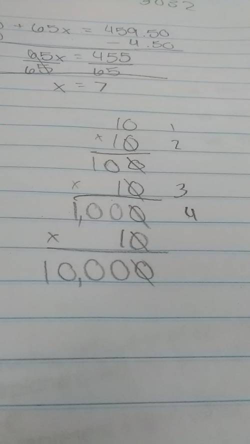 How do i write 10^4 as a product of the same factor