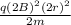 \frac{q(2B)^2(2r)^2}{2m}