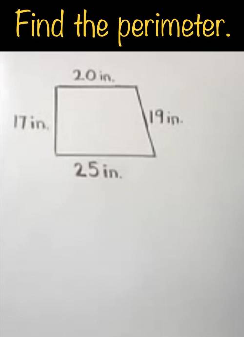 How do you find the perimeter of a trapezoid?