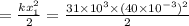 =\frac{kx_1^2}{2}=\frac{31\times 10^3\times (40\times 10^{-3})^2}{2}