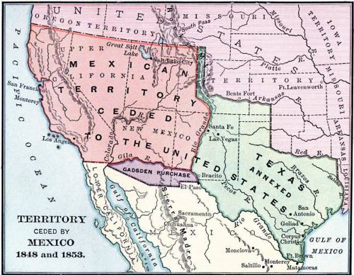 Match the developments related to the mexican-american war with the nation responsible for them. mad