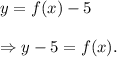 y=f(x)-5\\\\\Rightarrow y-5=f(x).