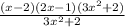 \frac{(x-2)(2x-1)(3x^2+2)}{3x^2+2}