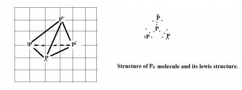 The standard state of phosphorus at 25∘c is p4. this molecule has four equivalent p atoms, no double